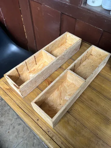 Jogo com 2 formas de sabonetes Longas em Madeira OSB 2kg