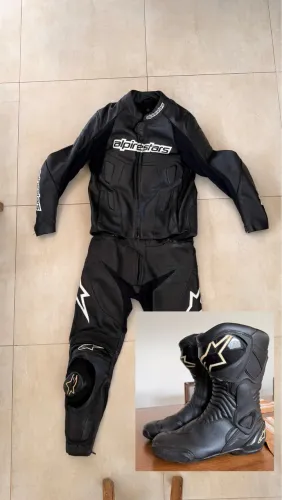 Conjunto Macacão 52 e Bota Alpinestars