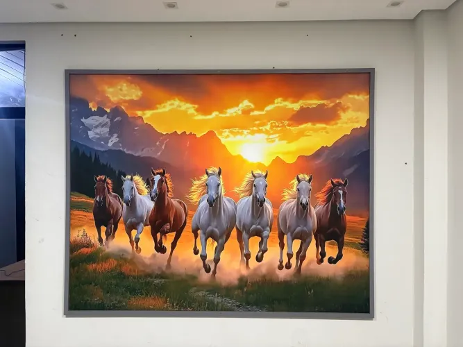 Lindo Quadro de Cavalos