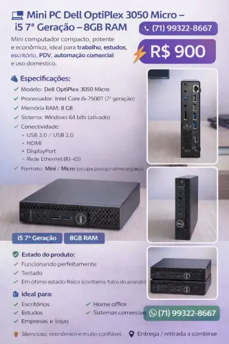 Mini pc Dell 3050
