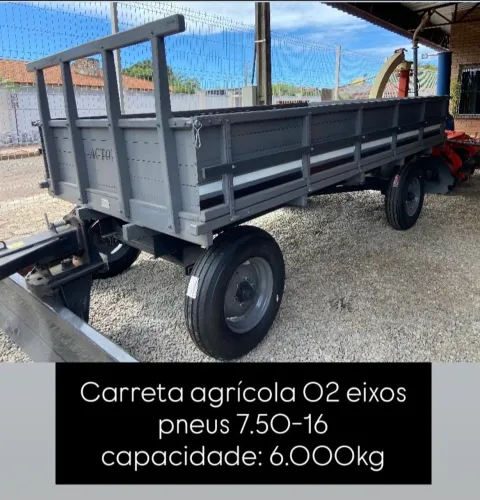 Carreta agrícola cap. 6.000kg (com pneus)
