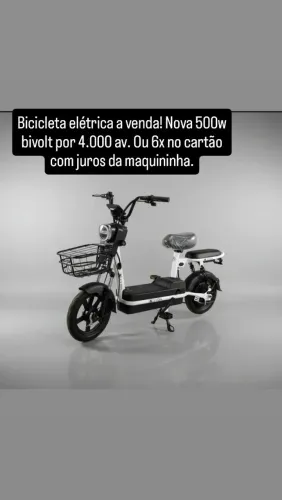 Bicicleta elétrica 500w nova