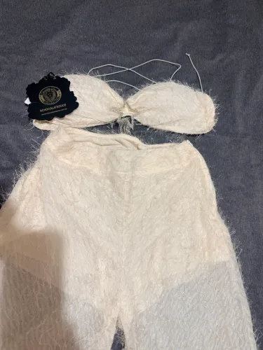 VENDO CONJUNTO TOP E CALÇA CHOCOLATE DOCE, TAMANHO M , NOVO!