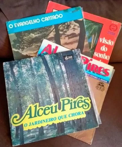 Lote 4 Lps Discos De Vinil Gospel Evangélico - Alceu Pires