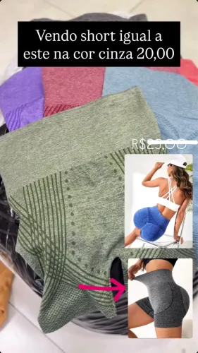 Short de malha ?levanta bumbum?