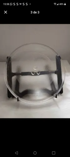 Prato de microondas cor transparente
