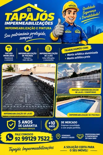 Impermeabilização de lajes e piscinas