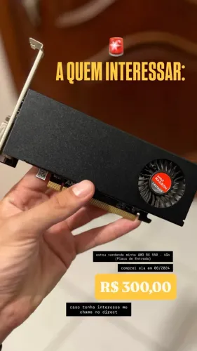 AMD Radeon RX 550 4GB - Placa de Vídeo PCI Express