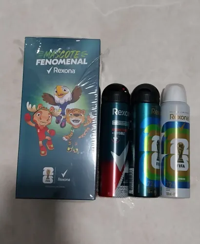 Kit Mascote da Copa do Mundo/Mundial 2026 + Desodorante Rexona