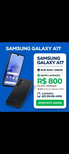 Samsung Galaxy A17 4G 8gb de ram e 256 de memória novo lacrado