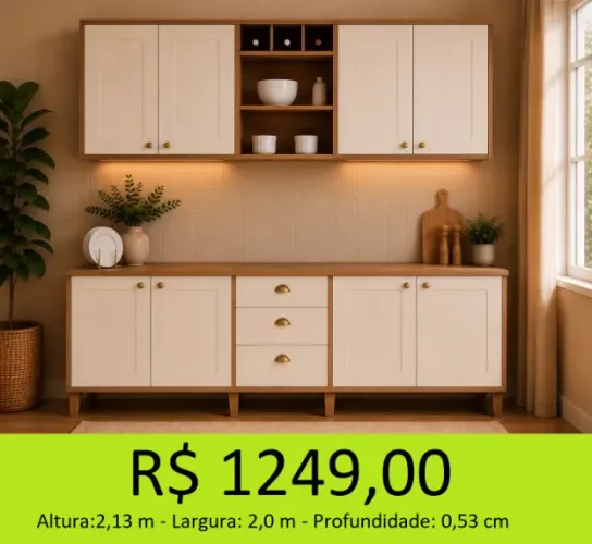 Conjunto de cozinha de otima qualidade - garanta já o seu