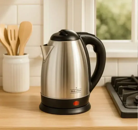 Chaleira Elétrica Bela Flor Premium 1,8L Aço Inox 110v com Desligamento Automático
