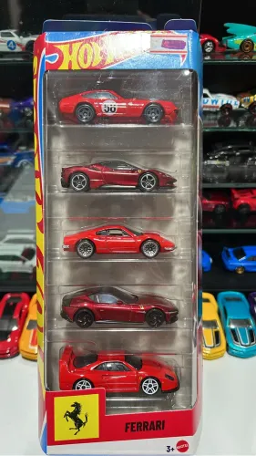 Pack 5 Hot Wheels Ferrari 2026