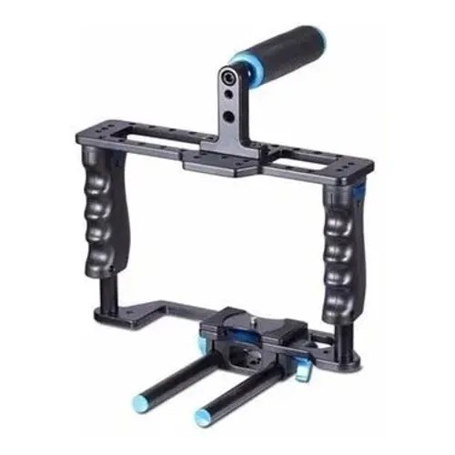 Estabilizador Gaiola Yelangu DSLR Cage C2 1/4 3/8 alumínio 