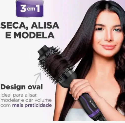 Escova de cabelo secadora