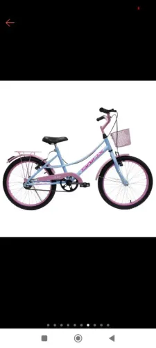 Bicicleta aro 20 desmontada na caixa adequada para crianças de até 6 anos...
