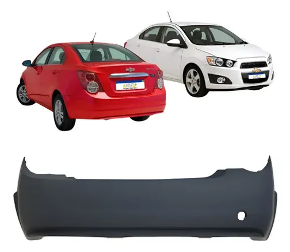 Parachoque Traseiro Sonic Sedan 2012 A 2014 S/f Sensor Novo