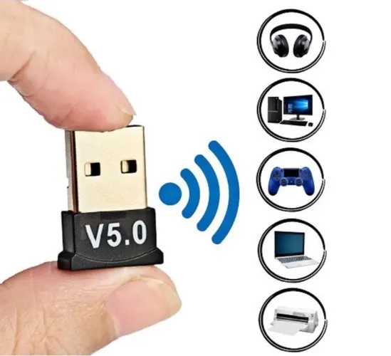 Adaptador E Receptor Usb Bluetooth 5.0 Plug And Play Pc Note