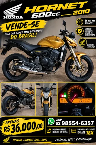 Vendo hornet 600cc 2010