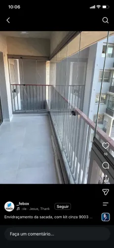 Envidraçamento em sacada 