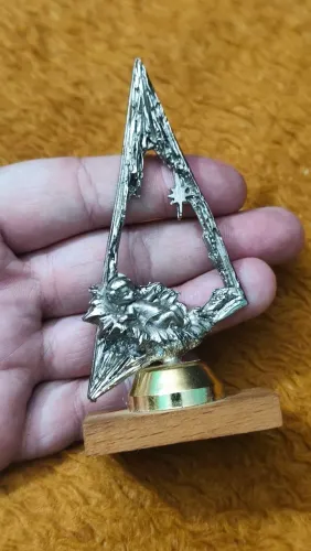 Presépio Decorativo - Jesus na Manjedoura com a Estrela de Belém - 10 cm