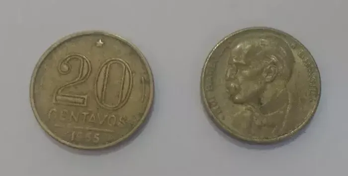 Moeda 20 centavos 1955