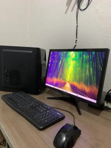 Computador completo com monitor + acessórios