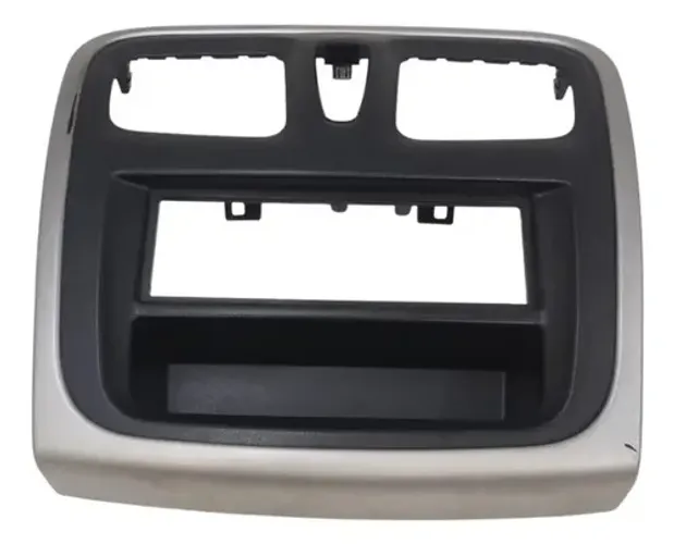 Moldura Painel Central Preto Sandero Logan 2013 2020 Slpl210