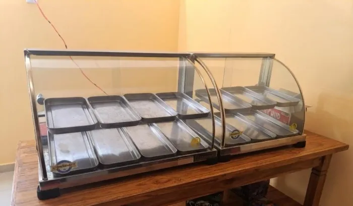 2 estufas para salgados