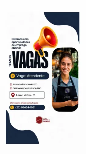 Vagas abertas para atendente de loja de conveniência