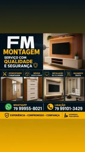 MONTAGEM E DESMONTAGEM APARTE DE 50$