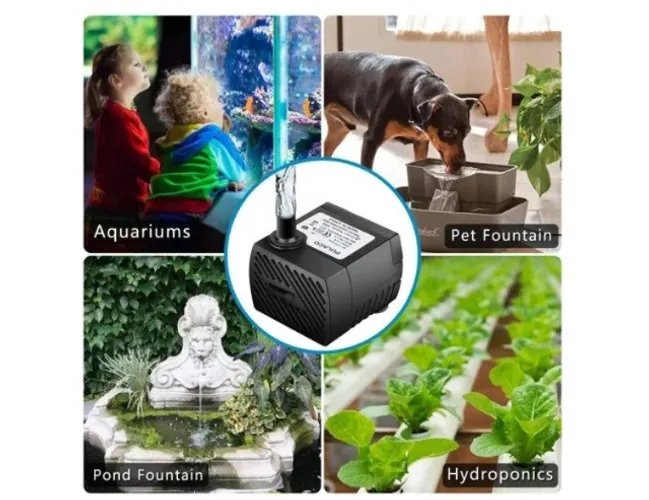 Bomba Fonte De Água E Aquário Hbo Bivolt 220 L/h Arduino Automação Robotica COD-CP460 