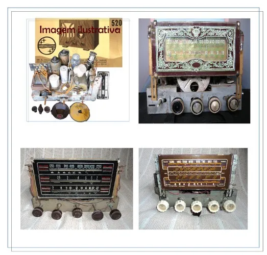 Chassis de Radios à Valvula para Decoração ou Retirada de Peças.(Ìtens  Colecionador)