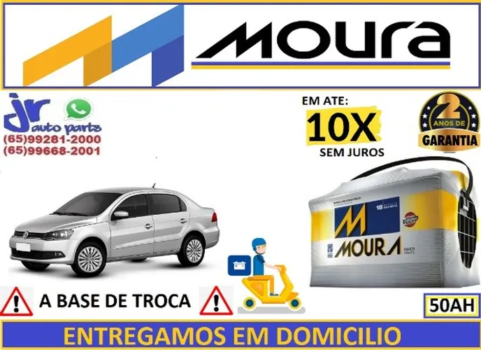 Bateria Moura Voyage 1.0 (2009 a 2018) 50Ah 12v