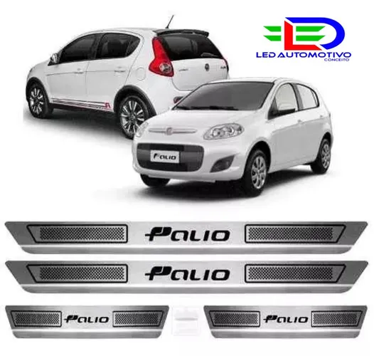 Soleira aço Inox Palio para 4 portas