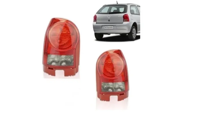 Par Lanterna Traseira Fume VW Gol G4 2006 2007 a 2010 2011