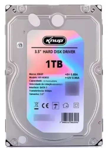 HD interno novo lacrado knup.