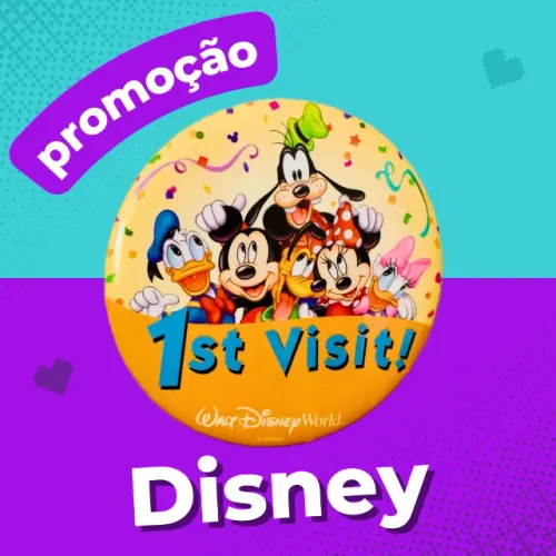 Boton Disney 100 anos Parque Orlando Boneco Mickey Minnie Donald Pluto Pateta Margarida