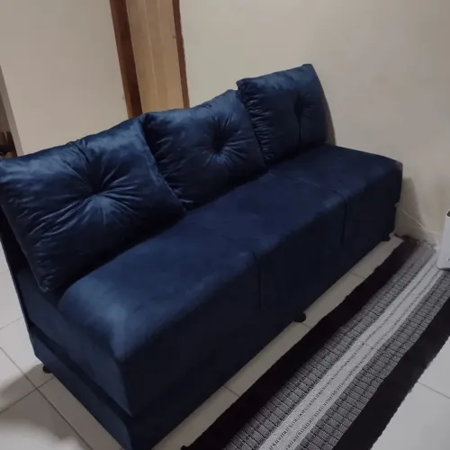 Sofá cama de 3 lugares Vira 1 cama de casal Excelente oportunidade
