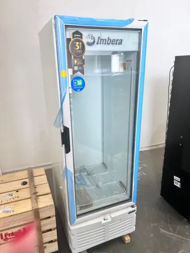 Freezer conservador para congelados Imbera 560l porta de vidro - novo