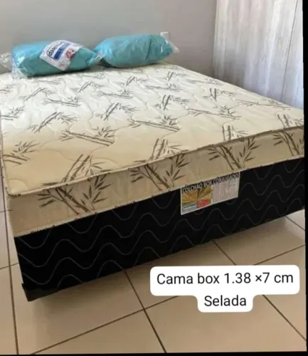 Cama  box  casal  
