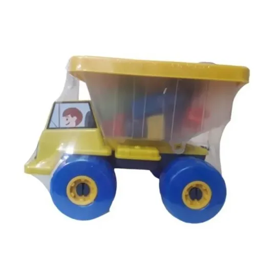 Caminhão Funny Blocks Com 26 Peças Para Montar.