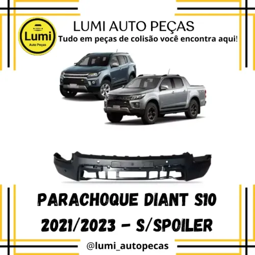 Parachoque S10 2021/2023 S/Spoiler - NOVO 