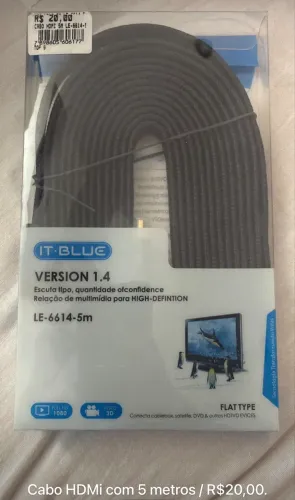 Cabo HDMI 5 metros