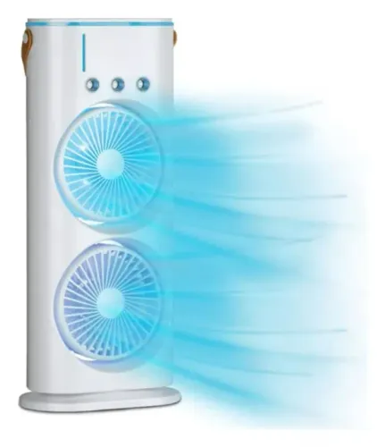 Ventilador climatizador 3 em 1 3 hélices
