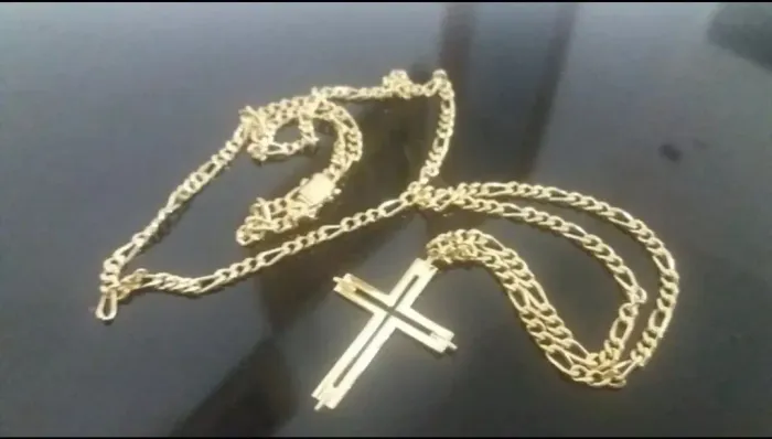 Corrente Grumet 3x1 em Ouro 18k 