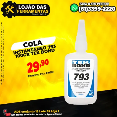 Cola Instantâneo 793 100Gr Tek Bond