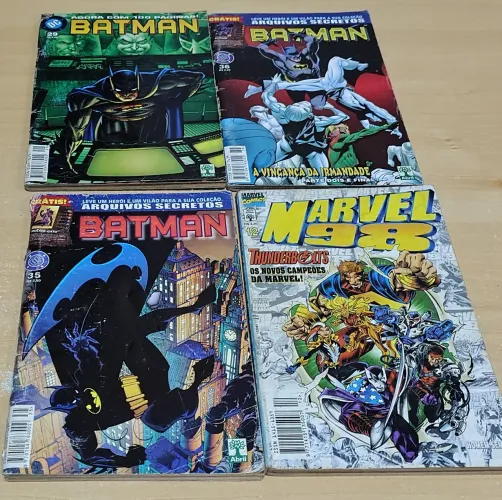 Lote de HQs Batman e Marvel 98 - Edições Especiais