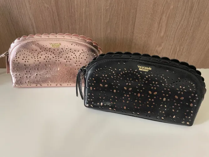 Necessaire Victoria's Secret - Rosa e Preta