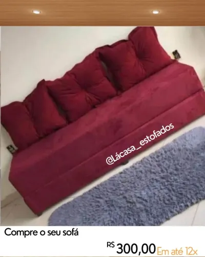 Sofá cama Bicama 3 em 1 Direto de Fábrica.